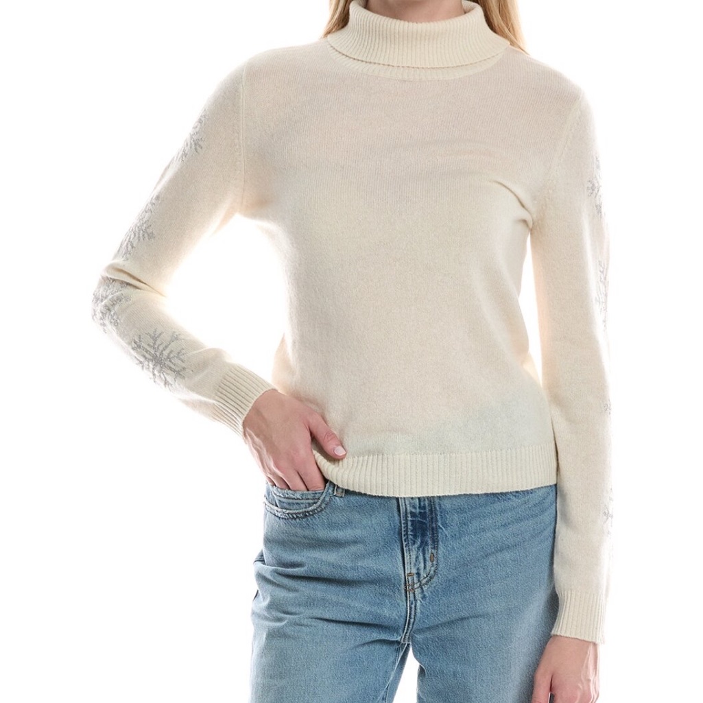 Maison Heritage Cashmere Cream Turtleneck Sweater
